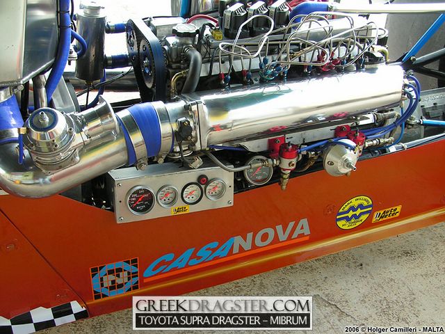 Toyota Supra Dragster - Mibrum Racing Team - Athens (c) www.greekdragster.com - The Greek Dragster Site